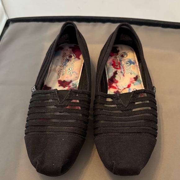 Bobs Women's Black Mesh Flats size 8M - Picture 1 of 5